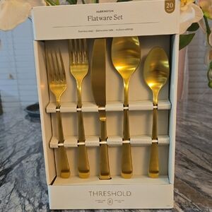 Threshold Harrington Gold Flatware Set